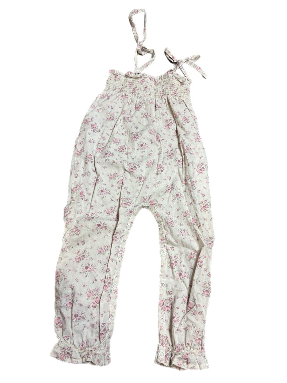 Jamie Kay Cream Floral Tie-Strap One-Piece